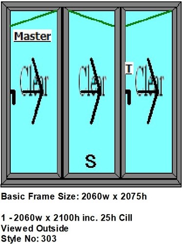 Aluminium fold doors with - aluminium, bi-fold