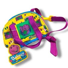 NWT Barney the Dinosaur 1992 Children's Bag Green Shoulder Strap Rare Lyons