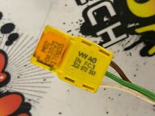 VW SKODA FRONT PASSENGER AIRBAG PLUG 3 WIRE 3C8972563 GREEN WHITE AND BROWN