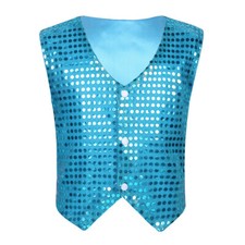 UK Boys Sequins Vest Waistcoat