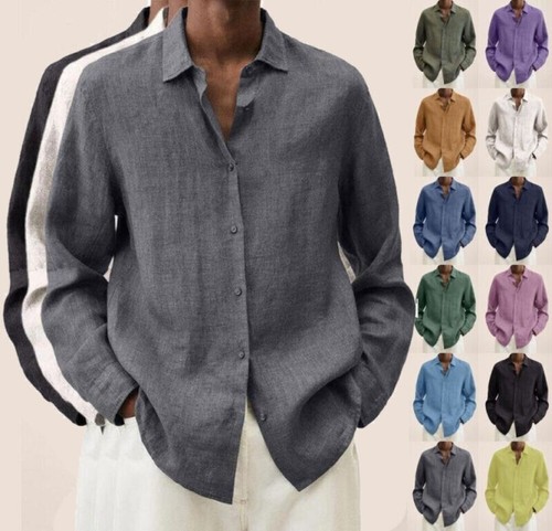 Mens long sleeve cotton - sleeve,