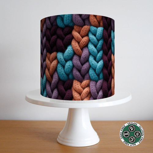 Knitting wool cake topper - knitting,