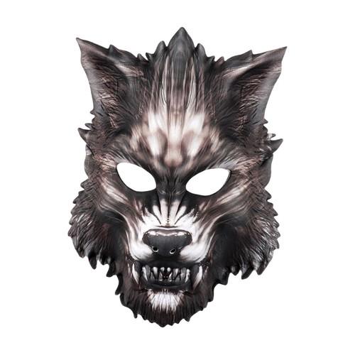Halloween wolf mask - mask, half