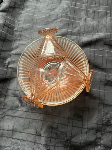 Vintage depression glass - vintage,
