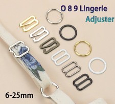 10 PCS Metal Bra Strap Adjustment Lingerie Slides O 8 9 Lingerie Adjuster 6-25mm