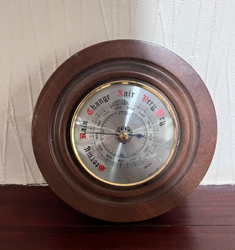 Vintage fischer barometer made - vintage,