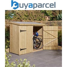 Rowlinson Premium Heritage Wallstore Wooden Garden Bike Shed Storage Unit