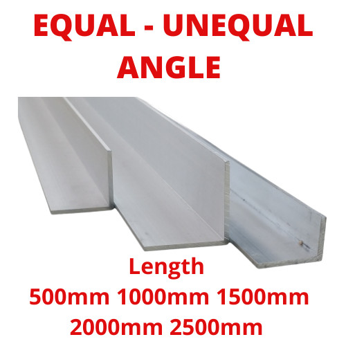 Aluminium angle equal - angle, unequal
