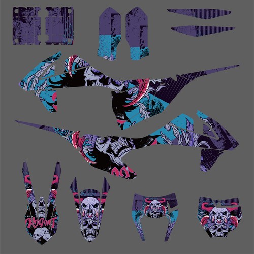 Motocross graphics sticker kit - motocross,