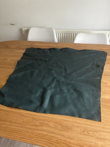 60x60cm dark green leather - dark,