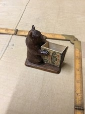 BLACK FOREST BEAR MATCHBOX HOLDER