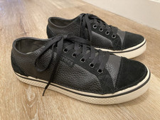 Crocs Hover Lace Up Black Pebbled Leather Sneakers | Men Size 9 | Women Size 11