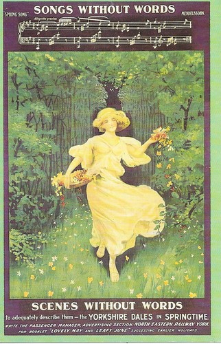 Postcard rail poster north - rail,