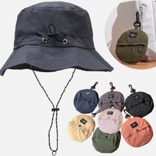 Adult Waterproof Sun Hat Summer Fishing Camping Hiking Storage Bag Bucket Hat