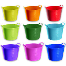 14 Litre Flexi Tub bucket plastic Home Garden Flexible Storage Colour Basket Box