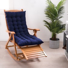 Garden Rocking Deck Home Thick Chair Sun Seat Pad Chair High Back Cushions New