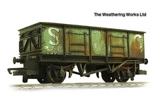 Hornby 21t S&C mineral / coal hopper wagon *PRO WEATHERED LOOK*