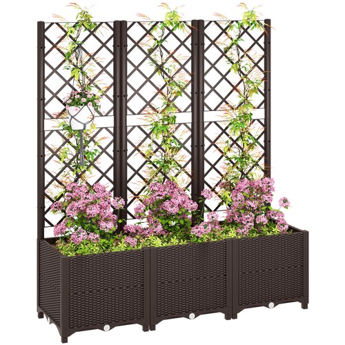 Outsunny plastic planter box - outsunny,