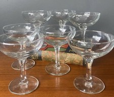 Vintage Champagne Coupe Glasses Set Of 7 Party Drinks Barware Dining