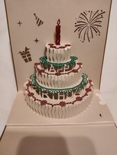 3D Birthday Cake Birthday Card
