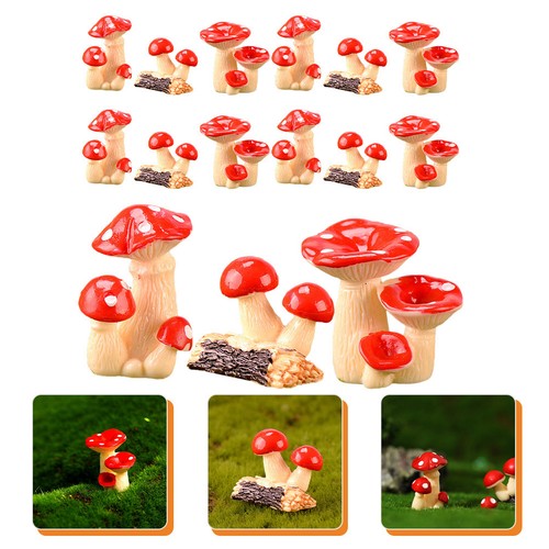Pcs mini mushroom - 15,