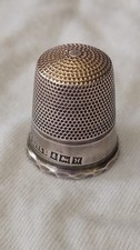 Vintage silver thimble - vintage,