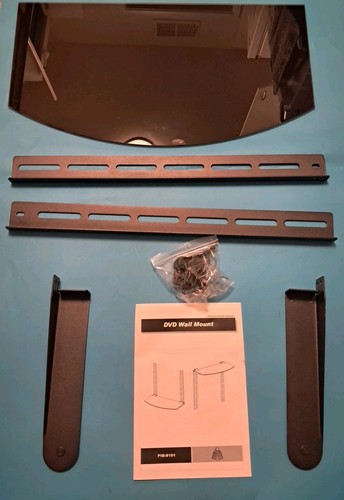 Dvd wall mount single - single, glass