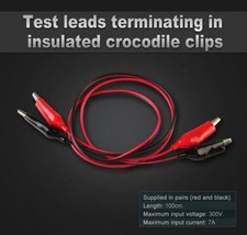1M Alligator Leads Crocodile Test Clip for Electrical Jumper Wire Cable