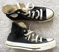 Converse, All Star, Black, Canvas, Hi Top Trainers, EU35 (UK3)