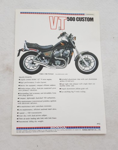 Honda vt500 custom - vt500,