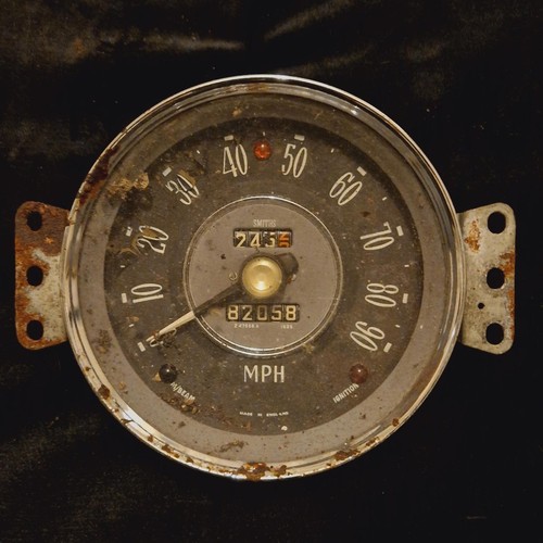 Smiths vintage speedometer mph - speedometer,