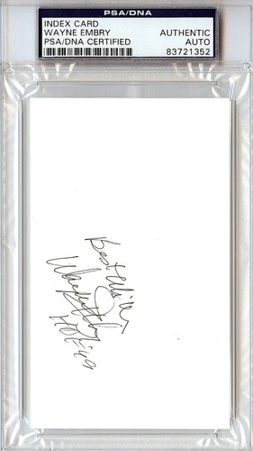 Wayne embry signed - wayne, 3x5