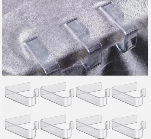 Table cloth clips - clear, x