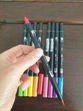 Tombow Abt Twin Pen Double-Ended Artist Craft Dual Brush Marker 9 Pcs