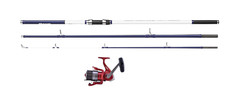 Shakespeare  Combo 14ft Beachcaster Beach Sea Fishing Rod + 070 Reel + Line 