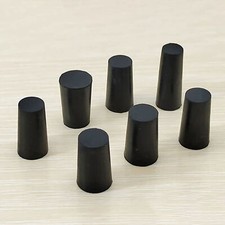 Rubber Bungs Stoppers Tapered Plugs Laboratory Solid Stoppers Variou Sizes Black