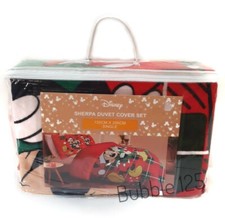 Disney Mickey & Minnie Sherpa Duvet Cover Set Single/ Double super soft  Primark