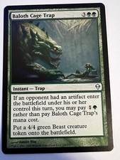 MTG Magic The Gathering Zendikar Baloth Cage Trap Uncommon LP