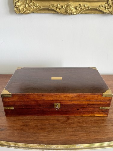 Antique english brass bound - antique,