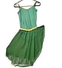 Lyrical Dress Dance Costume Medium/Large - Teen/Lady Handmade - Green