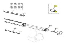 Thule AeroBars - Spare parts