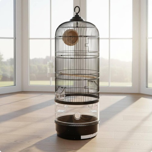Round bird cage - bird,