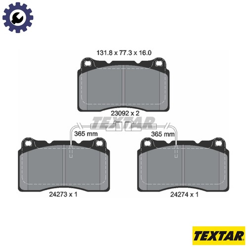 Brake pad set disc - brake,