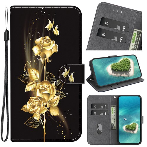 Bling rose wallet phone - wallet, case