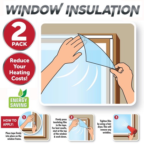 2pc window insulation kit - 2pc,