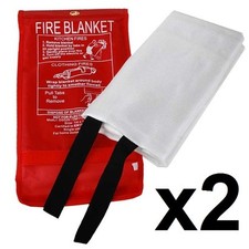 2 X Fire Blanket Large 1M X 1M