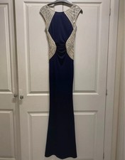 Lipsy Michelle Keegan Range occasion dress Navy & Gold size 4