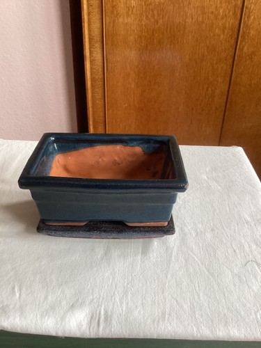 Blue ceramic glazed - ceramic,