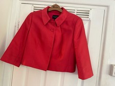 Hobbs Salmon Crop Satin Bolero