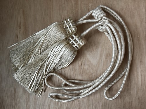 New pair cream satin - cream, rope